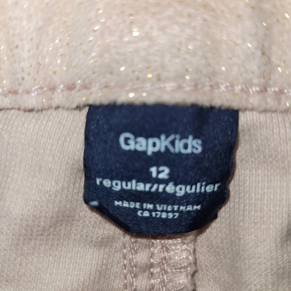 GAP Kids 1969 Super Skinny Regular Pants Sparkles Girls size 12 NEW - Picture 4 of 4